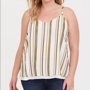 Torrid Multi Color Stripe Sophie Swing Tank Size2